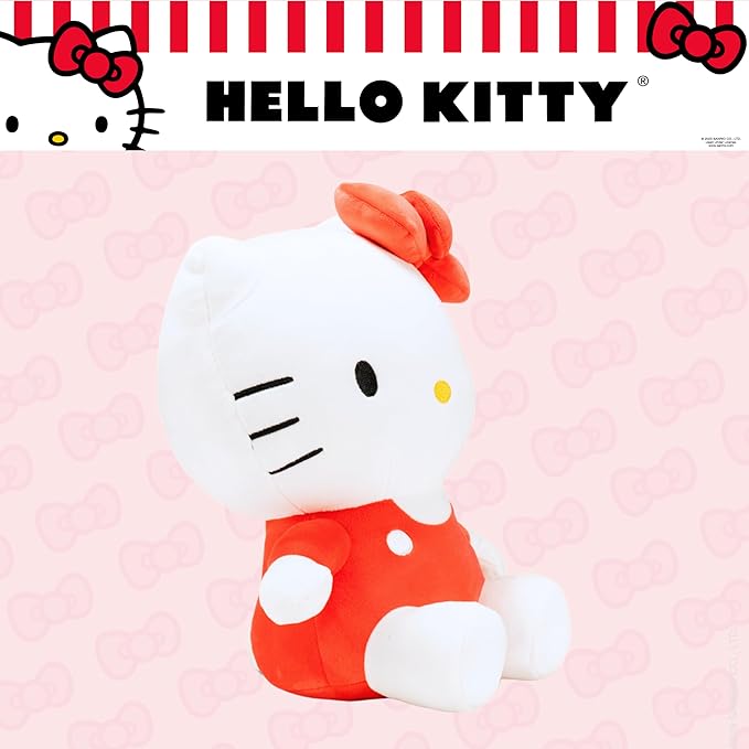 Hello Kitty Bedding Weighted Cuddle Pillow – 3lb Soft Plush & Cozy Sanrio Pillow for Comfort, (Officially Licensed Product) By Franco Calm