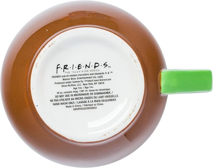 Silver Buffalo Friends Central Perk Pot Ceramic 3D Sculpted Mug, 20 Ounces
