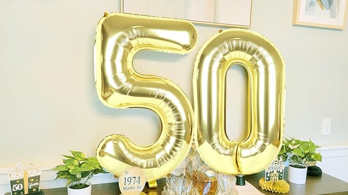 40 Inch Number 7 Balloon, 6 7 Birthday Decorations, Light Gold Seven Birthday Decor, 7 17 27 70 Year Old Balloon Number for Engagement, Wedding, Graduations