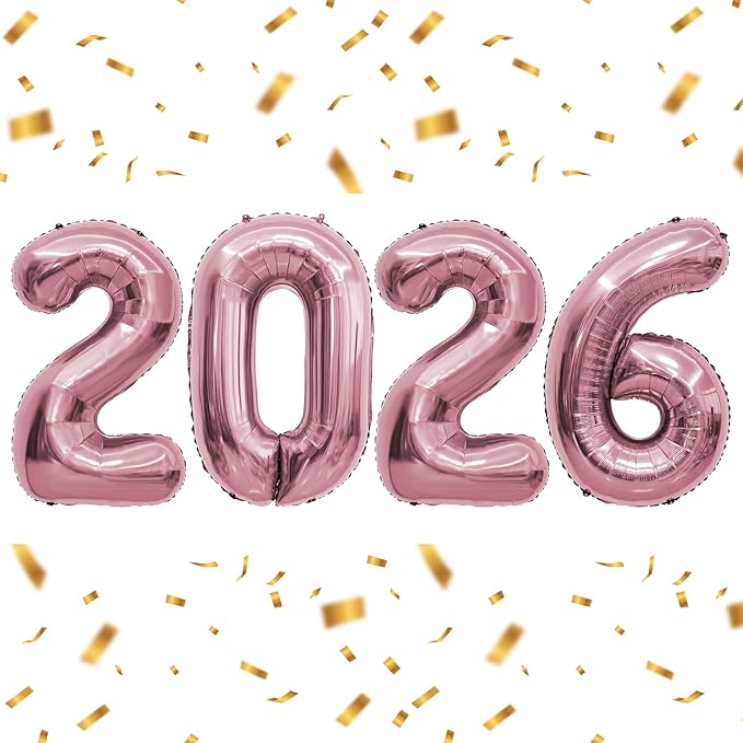 2026 Balloons, New Years Decorations Balloons, Graduation Balloons, Rose Gold Balloons, Birthday Balloon, 2026 Balloon Numbers, Graduation Decorations Class Of 2026 Graduation Party Decorations 2026