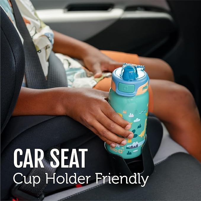 Ello Kids Pop & Fill 12oz Toddler Water Bottle with Quick Fill Lid, Double-Wall Vacuum Insulated Stainless Steel, Leak Proof, BPA Free, Sip & Chug, For School, Lunchboxes, To the Rescue