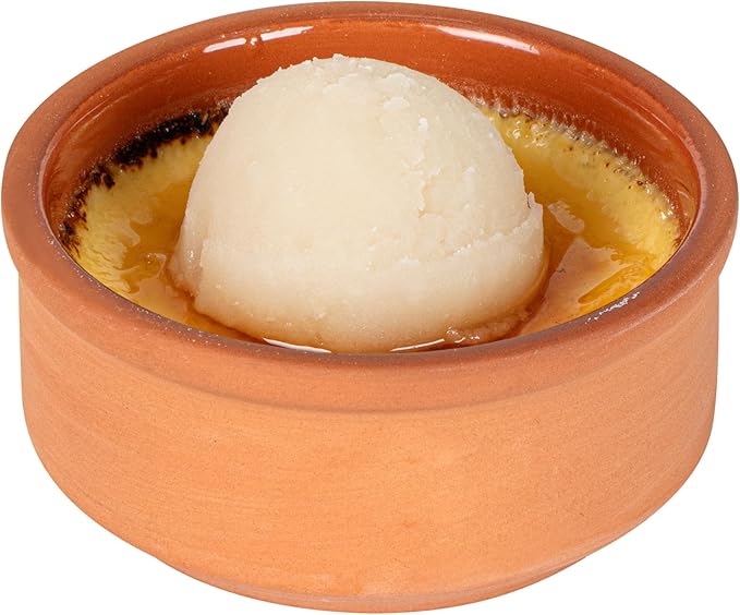Restaurantware Terracotta Cazuela Bowls 2 Pack of 3 oz Durable Rustic Serving Dish Glazed Oven-Safe Bowl Freezer-Safe Tapas Dish Microwave-Safe Dishwasher-Safe