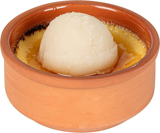 Restaurantware Terracotta Cazuela Bowls 2 Pack of 3 oz Durable Rustic Serving Dish Glazed Oven-Safe Bowl Freezer-Safe Tapas Dish Microwave-Safe Dishwasher-Safe