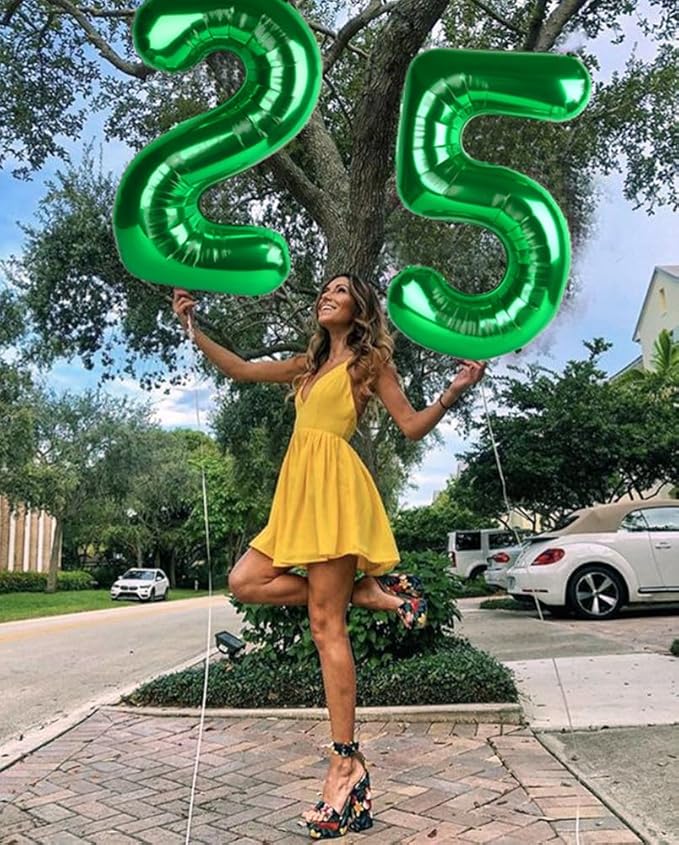 40 Inch Numbers 50 Balloon, Dark Green Balloons Perfect for 50th Birthday Party Decorations, Big Digital Balloons for Wedding Anniversaries Events Decorations