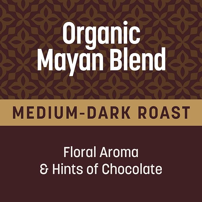 Don Francisco's Organic Mayan Coffee Pods, 100 Count, Medium-Dark Roast, Compatible with Keurig Brewers