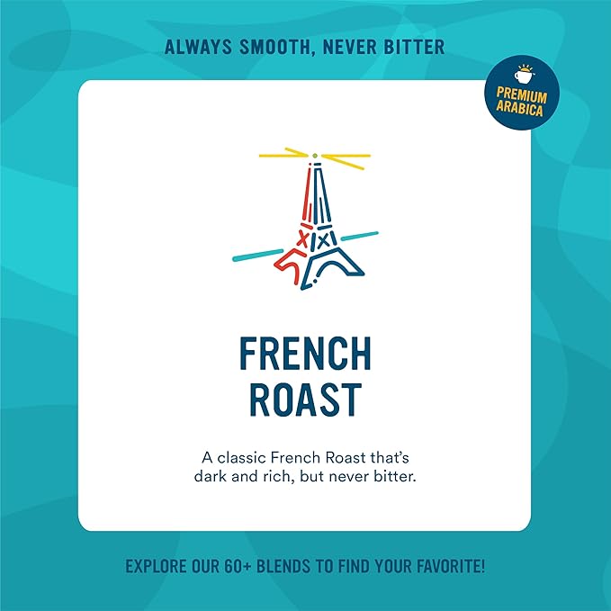 Cameron's Coffee Roasted Ground Coffee Bag, French Roast, 10 Ounce Pack of 6 - NEW