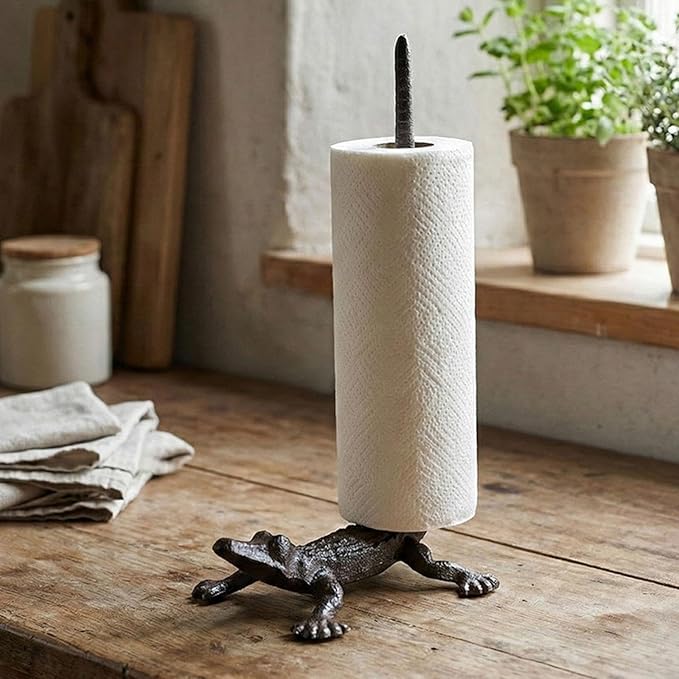 Amagogo Alligator Paper Towel Holder Stand Decorative, Professional, Premium, Kitchen Use, Durability Paper Roll Holder