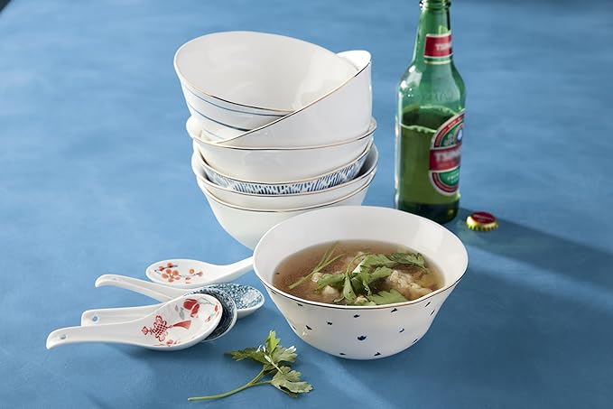Lenox Blue Bay 4-Piece All Purpose Bowl Set, 3.60 LB