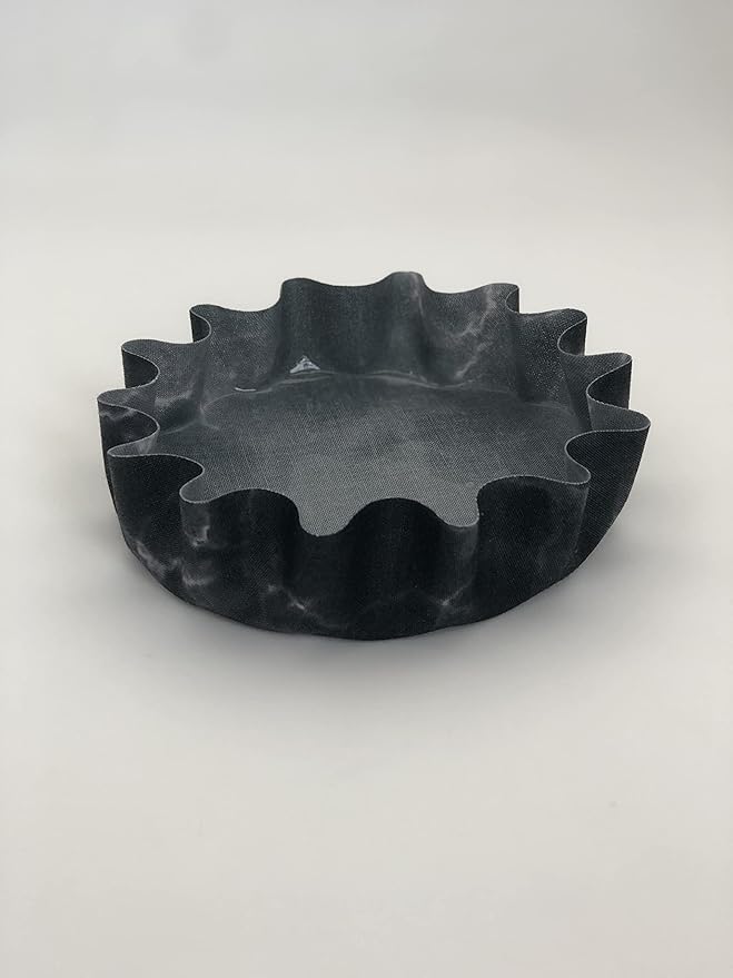 Andreas Silicone LP5-389 Black Marble 5" Lillie Pad