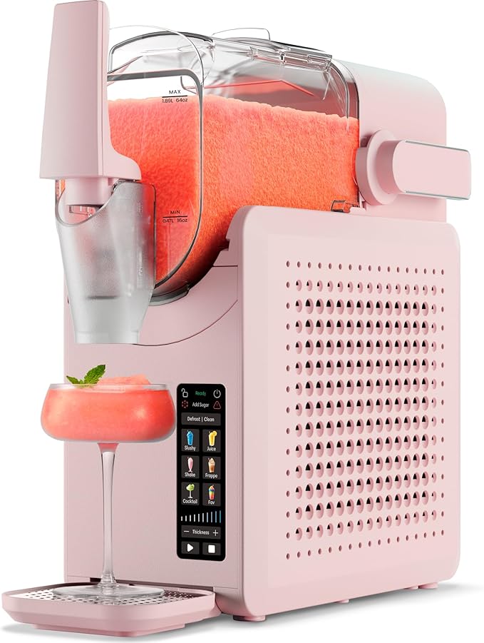 Iceman by Chefman Slush-Ease MAX 90oz Slushie Machine, 64oz Liquid Capacity Frozen Drink Maker & Slushy Machine with 5 Presets and LED Display, Perfect for Frozen Margaritas, Frappes, Smoothies