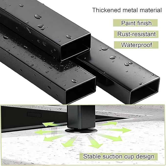 Vertical Over Sink Dish Drying Rack - Carbon Steel Organizer, Space-Saving Kitchen Shelf, Practical Drainer for Above Sink, Black, 29.5in - Optimized Storage Solution