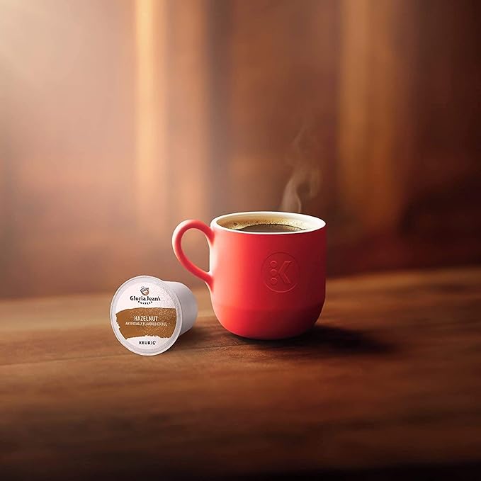 Gloria Jean's Coffees Hazelnut, Single-Serve Keurig K-Cup Pods, Flavored Medium Roast Coffee, 96 Count