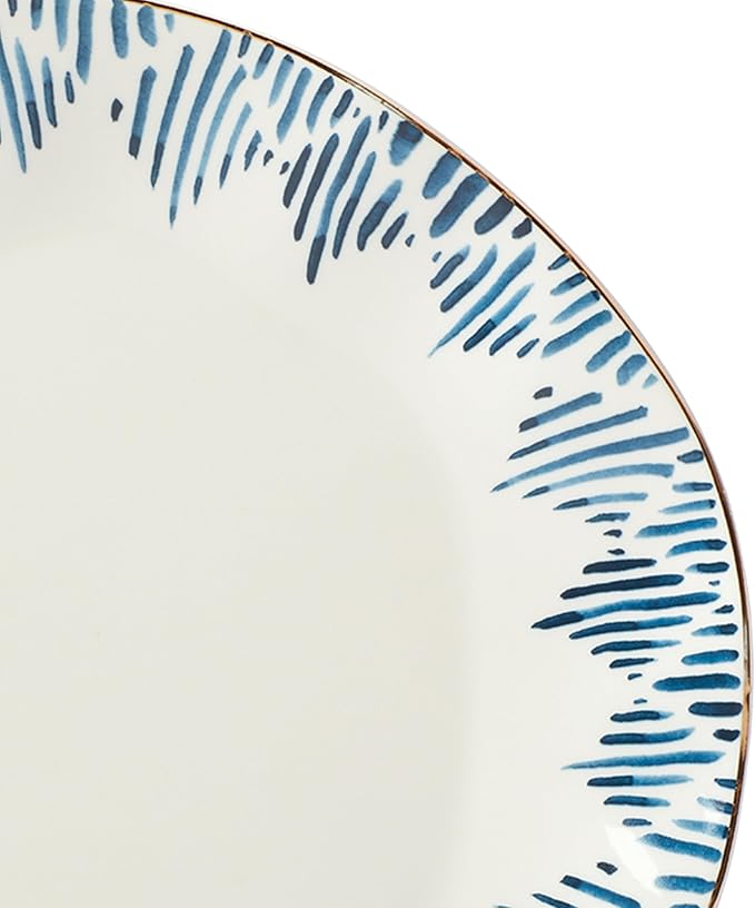 Lenox Blue Bay 4-Piece Set Dinner Plates, 6.45 LB, White