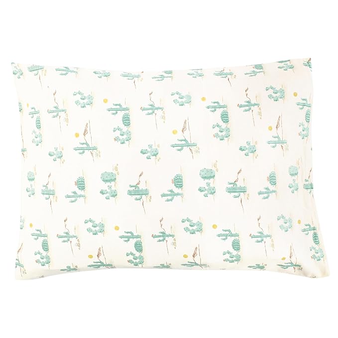 Hudson Baby Unisex Baby Cotton Toddler Pillow Case, Desert Cactus, One Size