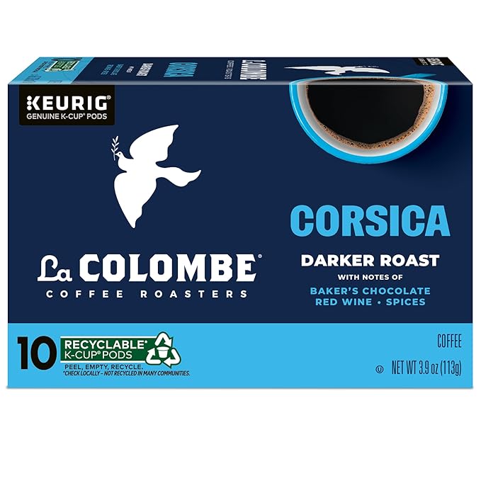La Colombe Corsica Dark Roast Coffee | Single Serve K-Cup Pods | 10 Count | Pack of 2