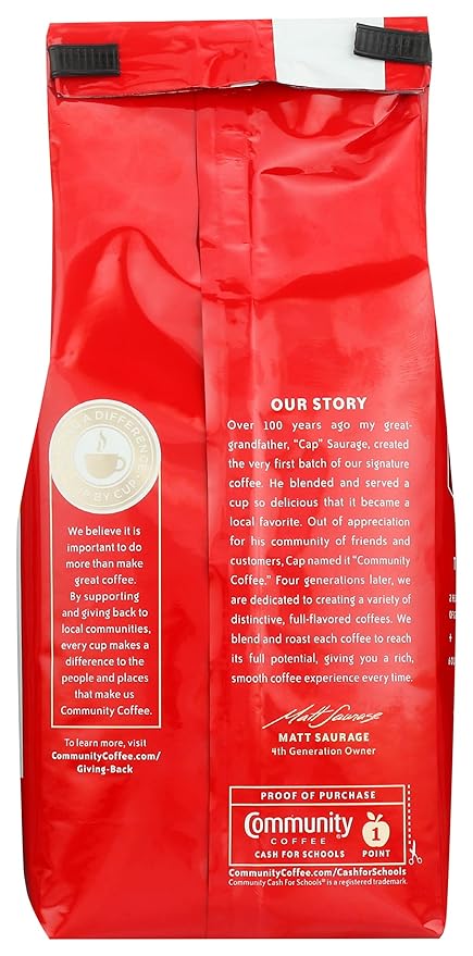 Community Coffee and Chicory Medium-Dark Roast Ground Coffee, 12 Oz (Pack of 1)