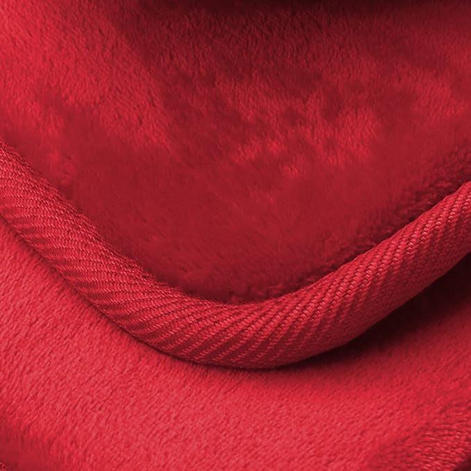 Clara Clark 3 Piece Bathroom Rugs Bath Mat Set, Velvet Memory Foam Bath Mats for Bathroom - Non-Slip, PVC Backing Bath Rugs, Washable - Dries Quickly, Burgundy