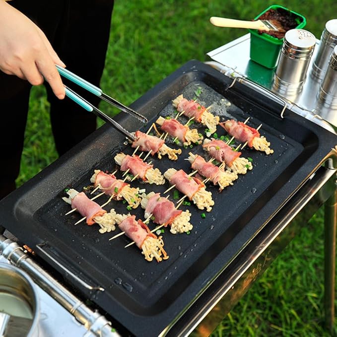 3pcs Stainless Steel Kitchen Tongs Set - 6 Inch Portable Food Serving Clips, Ideal for BBQ, Cooking, and Serving Appetizers, Non-Slip Grip
