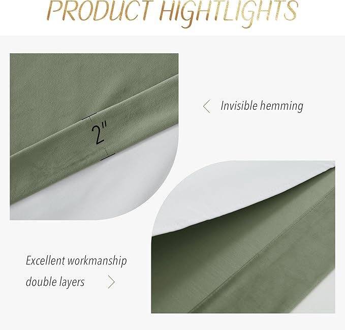NICETOWN Cold Blocking Sage Green Velvet Curtain Long Drape for Bedroom, 1 Panel Living Room Office Luxury Bedroom Room Darkening Rod Pocket Velvet Room Divider Panel 84" Long, 48 inches Wide