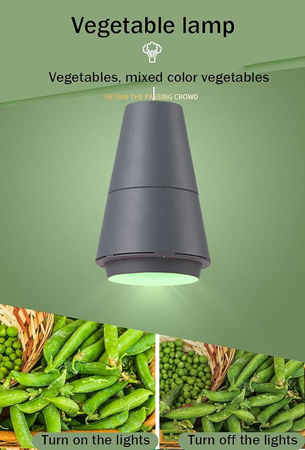 Fresh Food Pendant Light for Supermarket, Lamp for Fruit Vegetable Bread Seafood and Meat, Food Chandelier(Vegetable Lamp)