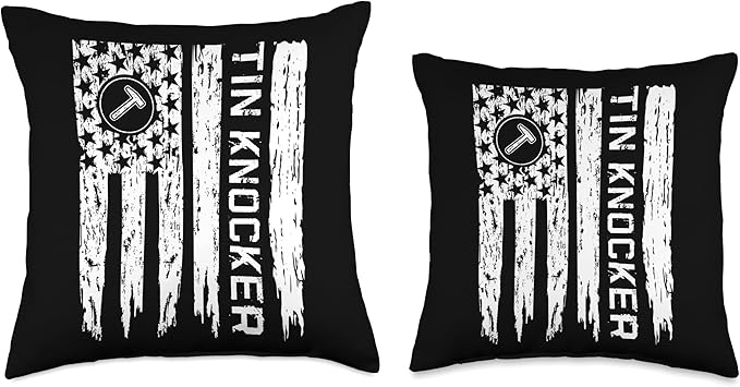 Tin Knocker Accessories Sheet Metal Workers Tin Knocker Throw Pillow