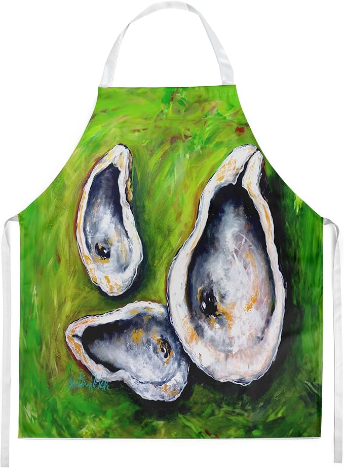 Caroline's Treasures All Shucked Oysters Apron Cooking Kitchen Server Baking Crafts Gardening for Adult Women Men, Unisex, Large, Multicolor