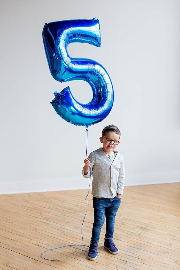 50 Balloon Number, Dark Blue Balloons 40 Inch Birthday Decorations for 50th, Big Digital Balloons for Wedding, Anniversaries, Celebration Party, Graduation, Photo Prop