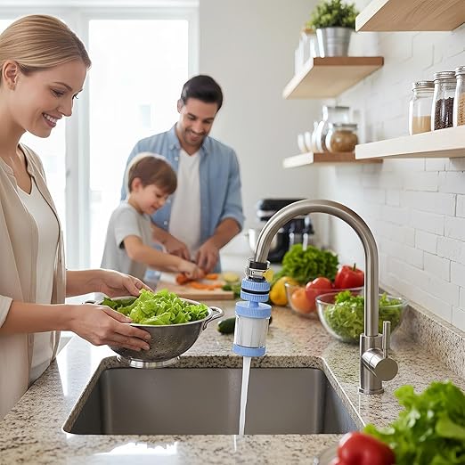 Faucet Filter, Filtration Softener, Bathroom Purifier with Firm Build, Kitchen Fixture with Solid Design, 3.23x1.77x1.77 inches Reliable Gear, Longtail Accessory for Office Sink Shower Home Apartment