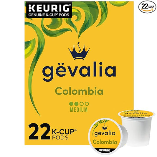 Gevalia Colombia Medium Roast K-Cup Coffee Pods, 22 ct Box