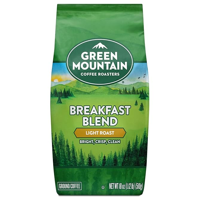 Green Mountain Coffee Roasters Breakfast Blend, Ground Coffee, Bagged 18 oz
