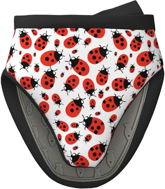 1 Pcs Mini Silicone Oven Mitts Cartoon Ladybug Heat Resistant Grilling Gloves with Hanging Loop, Cute Ladybird Little Kitchen Mittens for Cooking Baking BBQ