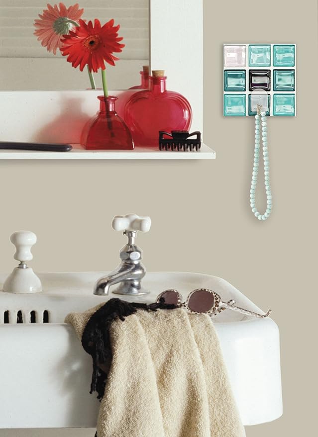 RoomMates RMK2219HK Glass Tiles Magic Hook