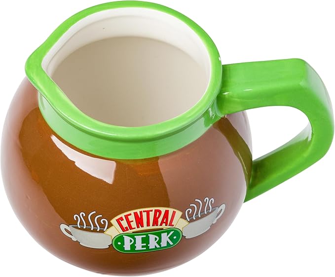 Silver Buffalo Friends Central Perk Pot Ceramic 3D Sculpted Mug, 20 Ounces