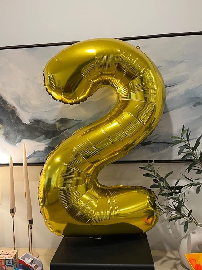 Gold Number Balloons 16, 40 In 16th Birthday Decorations for Boys Girls, Happy 61st Birthday Party Decorations Balloons for Engagement, Wedding, Celebration Party, Graduations