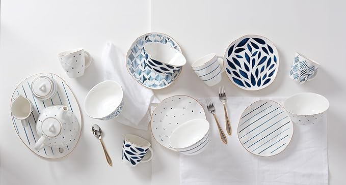 Lenox Blue Bay 12-Piece Dessert Set, 10.30 LB