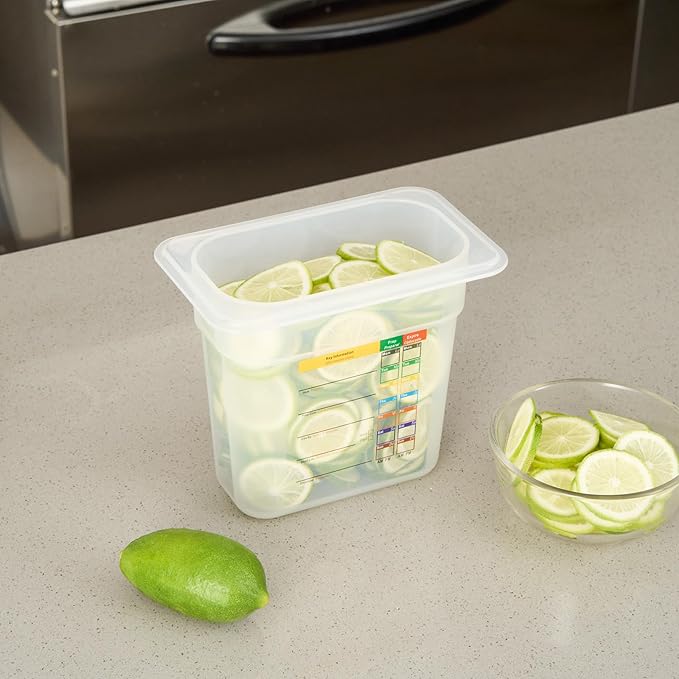 Restaurantware Food Storage Container 10 Pack of 6.8 x 4.2 x 5.9 Inches Plastic Stackable Storage Box White Reusable Label Container Dishwasher Safe For Restaurants And Kitchens