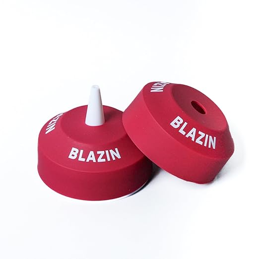 Culinary ID Bands "Blazin" Silicone Bottle Lid Cover, Food Grade Reusable Label for 16-32 oz Squeeze Bottles, Color Coordinated Sauce Identifier for Kitchens and Restaurants