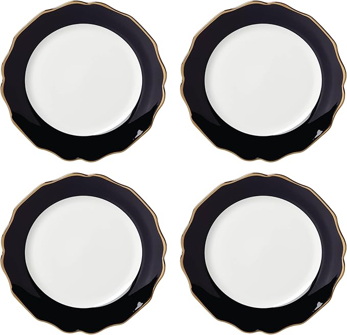 Lenox 896842 Contempo Luxe Black Dinner Plates, Set of 4