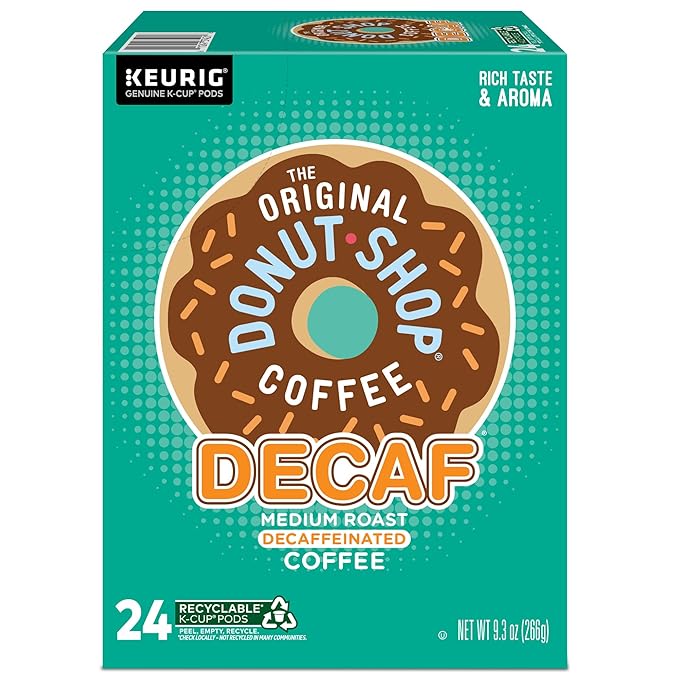 The Original Donut Shop Decaf, Single-Serve Keurig K-Cup Pods, Medium Roast Coffee Pods, 96 Count