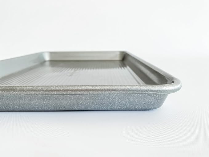 USA Pan Bakeware Nonstick Half Sheet Pan,Baking Sheet,Aluminized Steel,(Pack of 2)