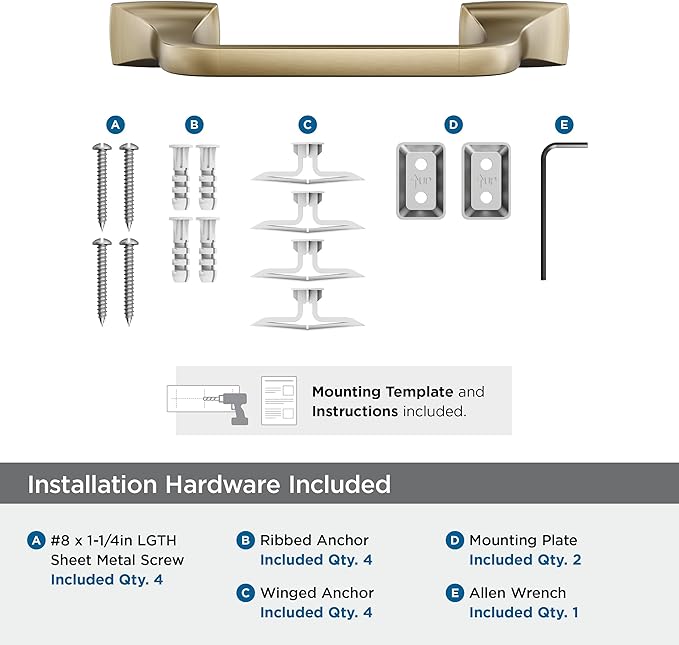 Amerock Highland Ridge Golden Champagne 9 inch (229mm) Towel Bar, BH36015BBZ