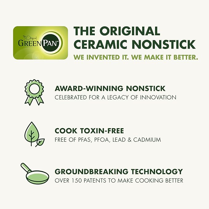 GreenPan Silicone Ultimate Spoon, Mixing Stirring Serving Cooking Kitchen Utensil, Flexible Rubber Nonstick Cookware, Rigid Steel Core, Heat-Resistant, Anti-Slip Handle BPA-Free Dishwasher Safe, Taupe