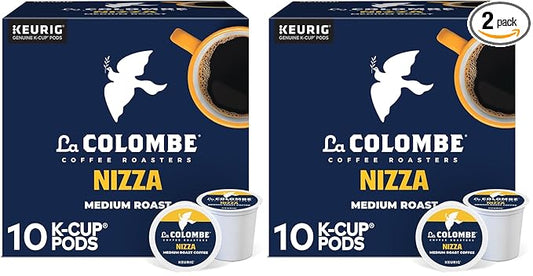 La Colombe® Coffee Roasters Nizza Medium Roast Coffee, Single Serve Keurig® K-Cup® Pods, 10-Count Box (Pack of 2)