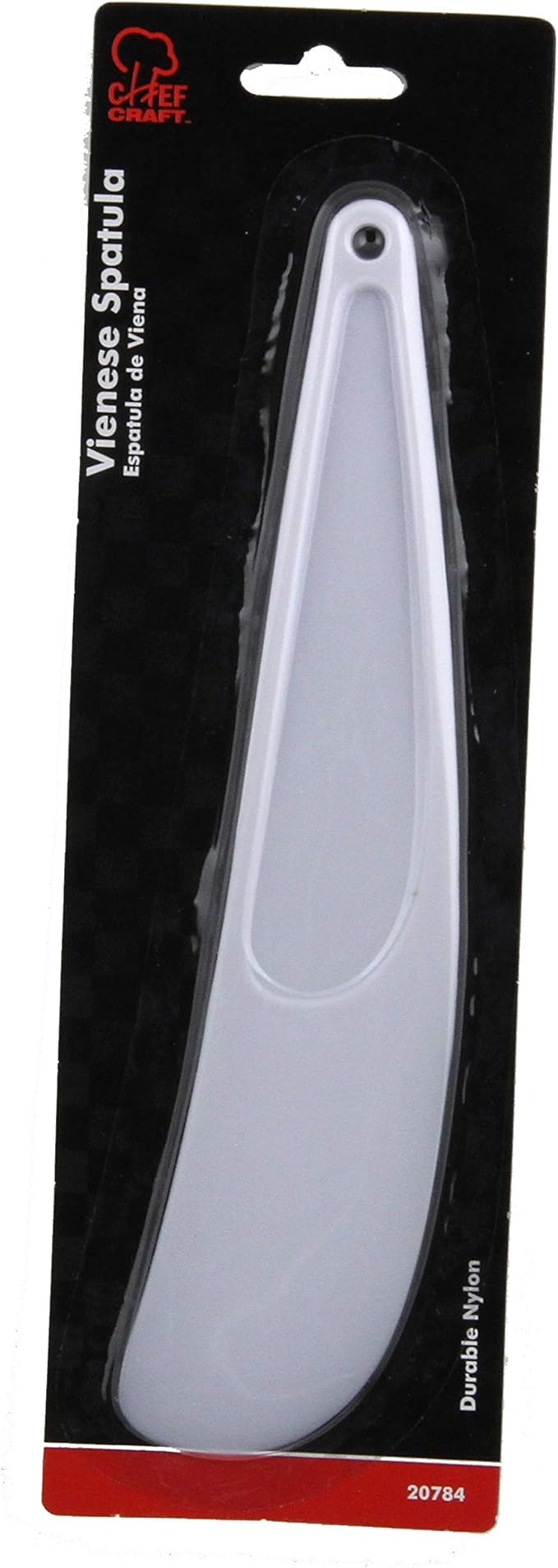 Chef Craft Select Plastic Viennese Baking Spatula, 9.25 inches in Length, White (Pack of 2)