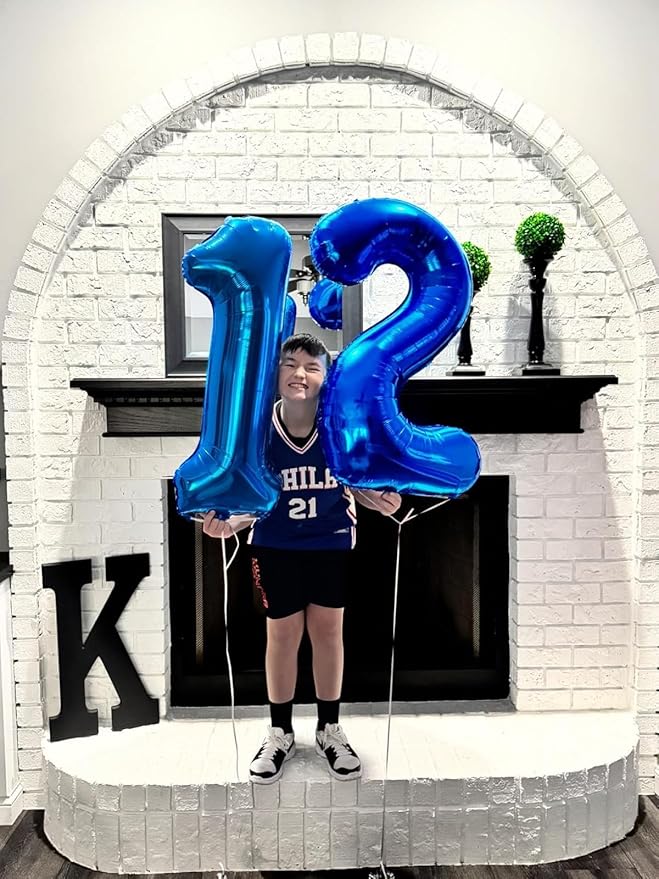 Navy Blue Number 6 Balloon 40In Birthday Decorations for Girl Boy Women Men, Balloon Numbers Party Decorations for Party Celebration Graduations Anniversary Photo