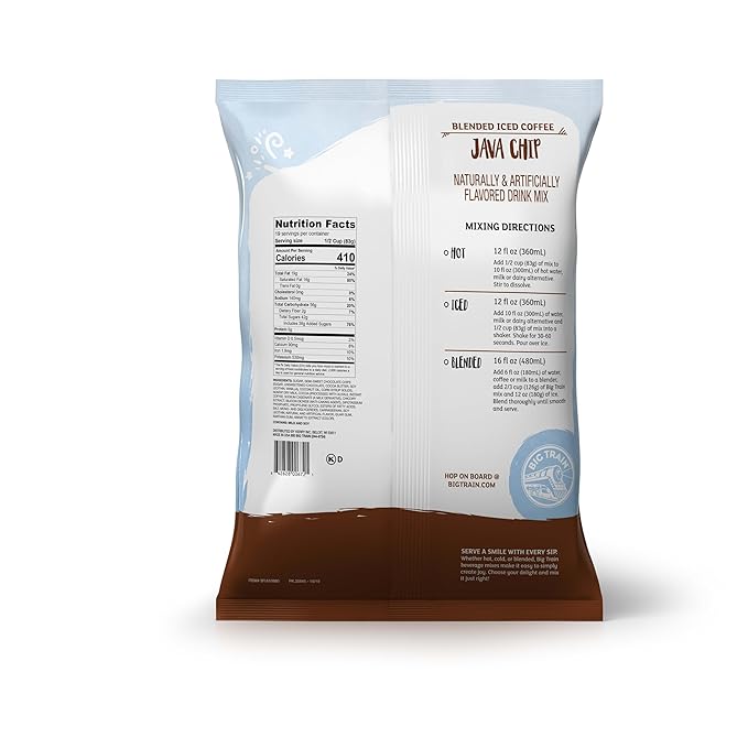 Big Train Java Chip Blended Ice Coffee Beverage Mix, 3.5 Pound (Pack of 1)
