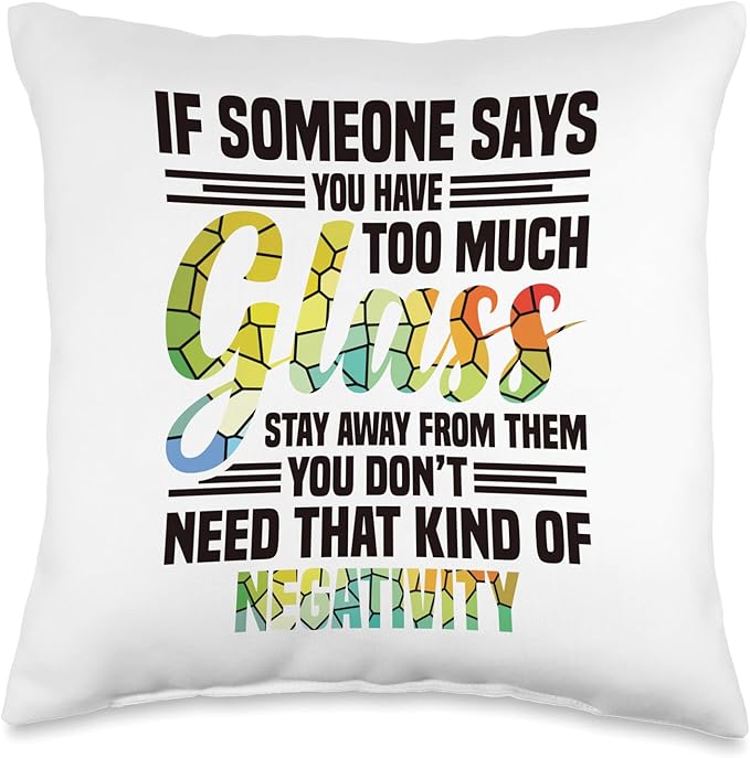 Stained Glass Sheets Cutting Oil Stained Glass Artist Throw Pillow