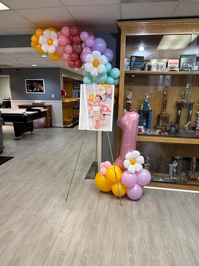 Number Balloons 40 Inch Pearl Pink 1, Big One Balloons for 1st Birthday For Girl Boy 11 21 31 Balloons for Wedding, Celebration Party, Graduations