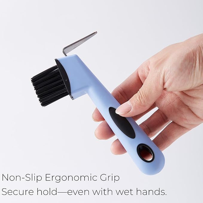 Waffle Maker Cleaning Brush - Waffle Iron Cleaner with Scraper Hook | Deep Clean Kitchen Appliance, Griddle, Panini Press, Electric Grill, Sandwich Maker, Crepe Maker & Cast Iron Cookware