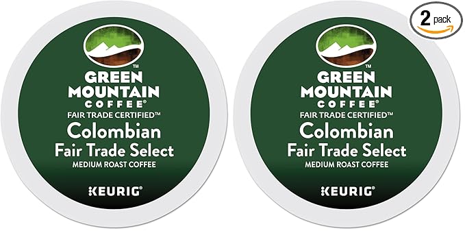 Green Mountain Coffee Roasters Colombia Select, Single-Serve Keurig K-Cup Pods, Medium Roast Coffee, 24 Count (Pack of 2)